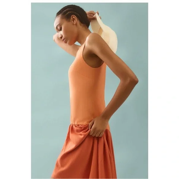 Anthropologie Hutch Colorblock Asymmetrical Dress - Picture 4 of 7